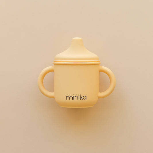 Gobelet d’apprentissage en silicone avec poignées - Sunset