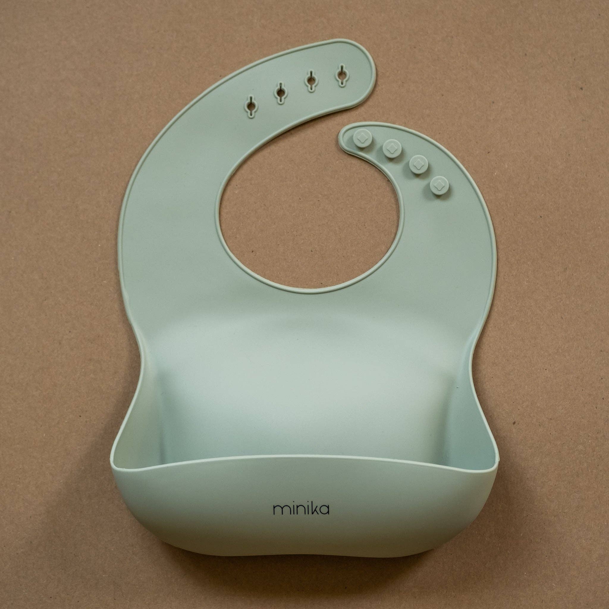 Bavoir en silicone - Sauge