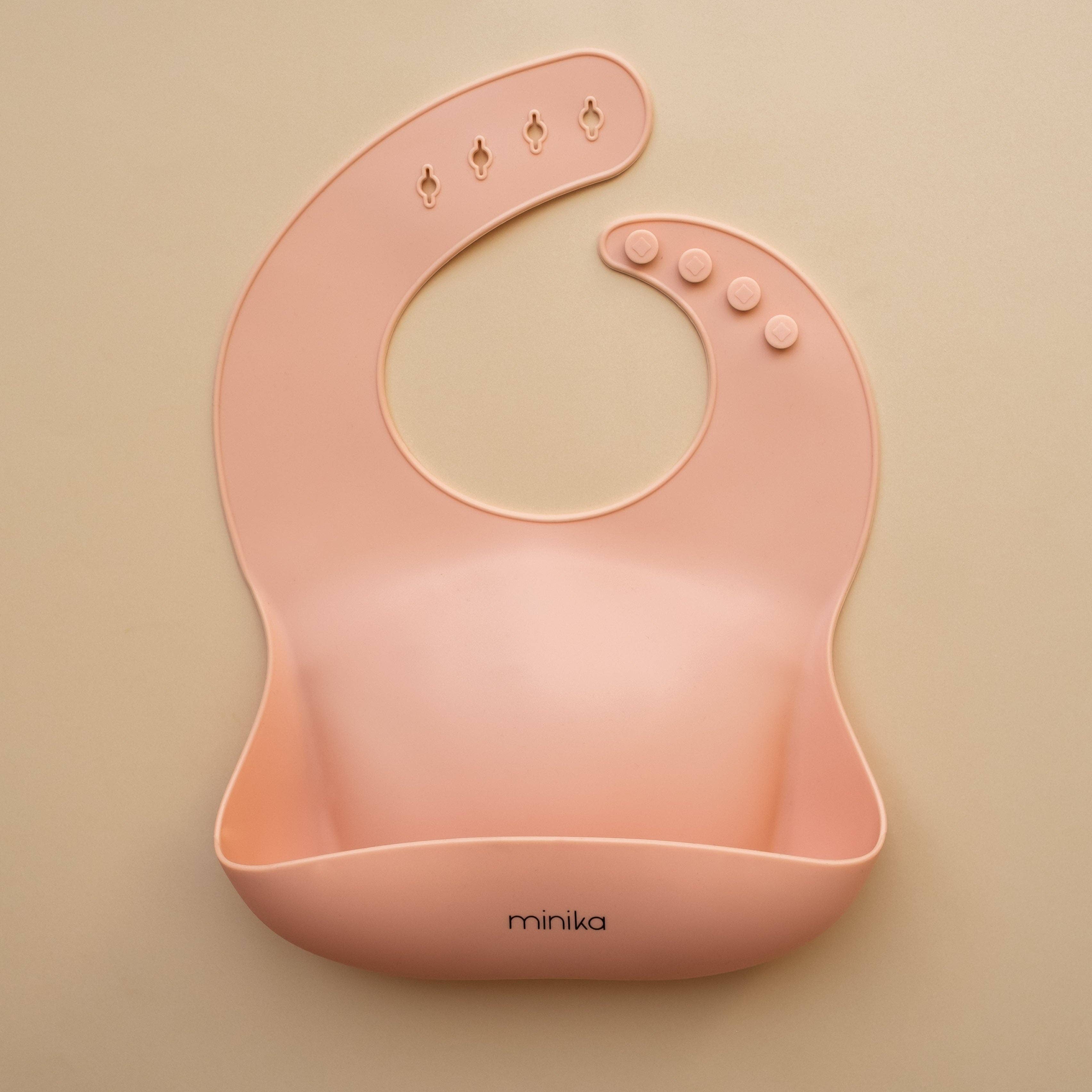Bavoir en silicone - Blush