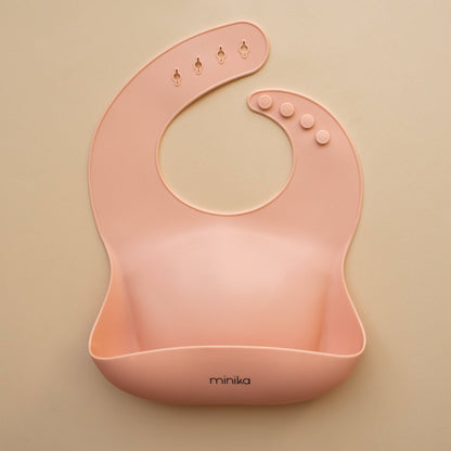 Bavoir en silicone - Blush