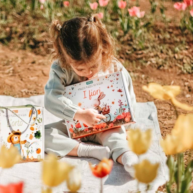 Puzzle magique à l'eau – Les fleurs
