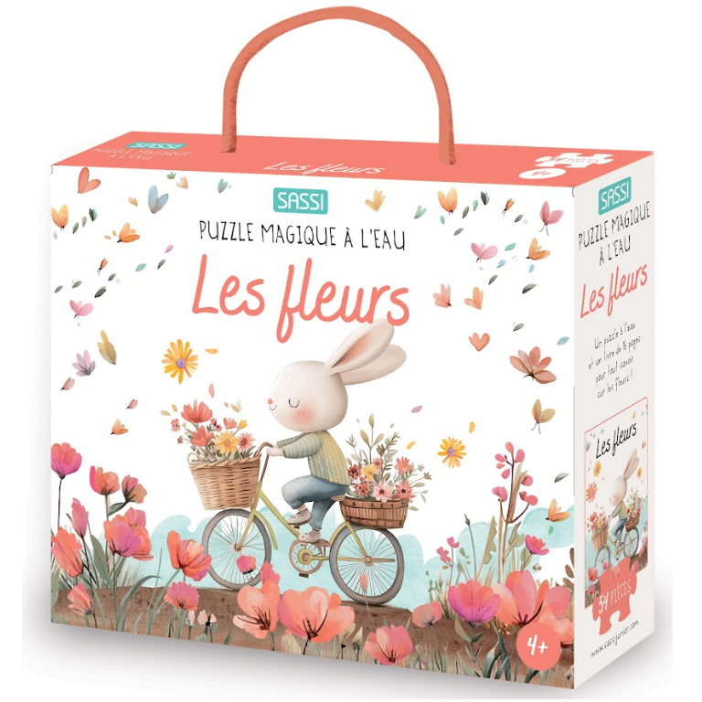Puzzle magique à l'eau – Les fleurs