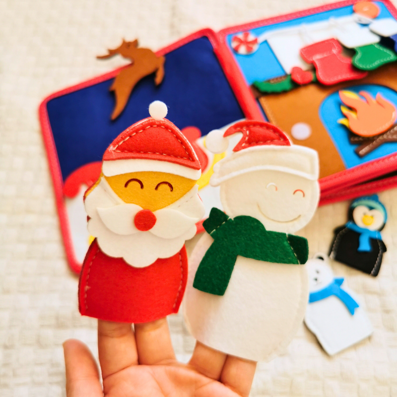Livre d’activités en feutrine – Noël 0+