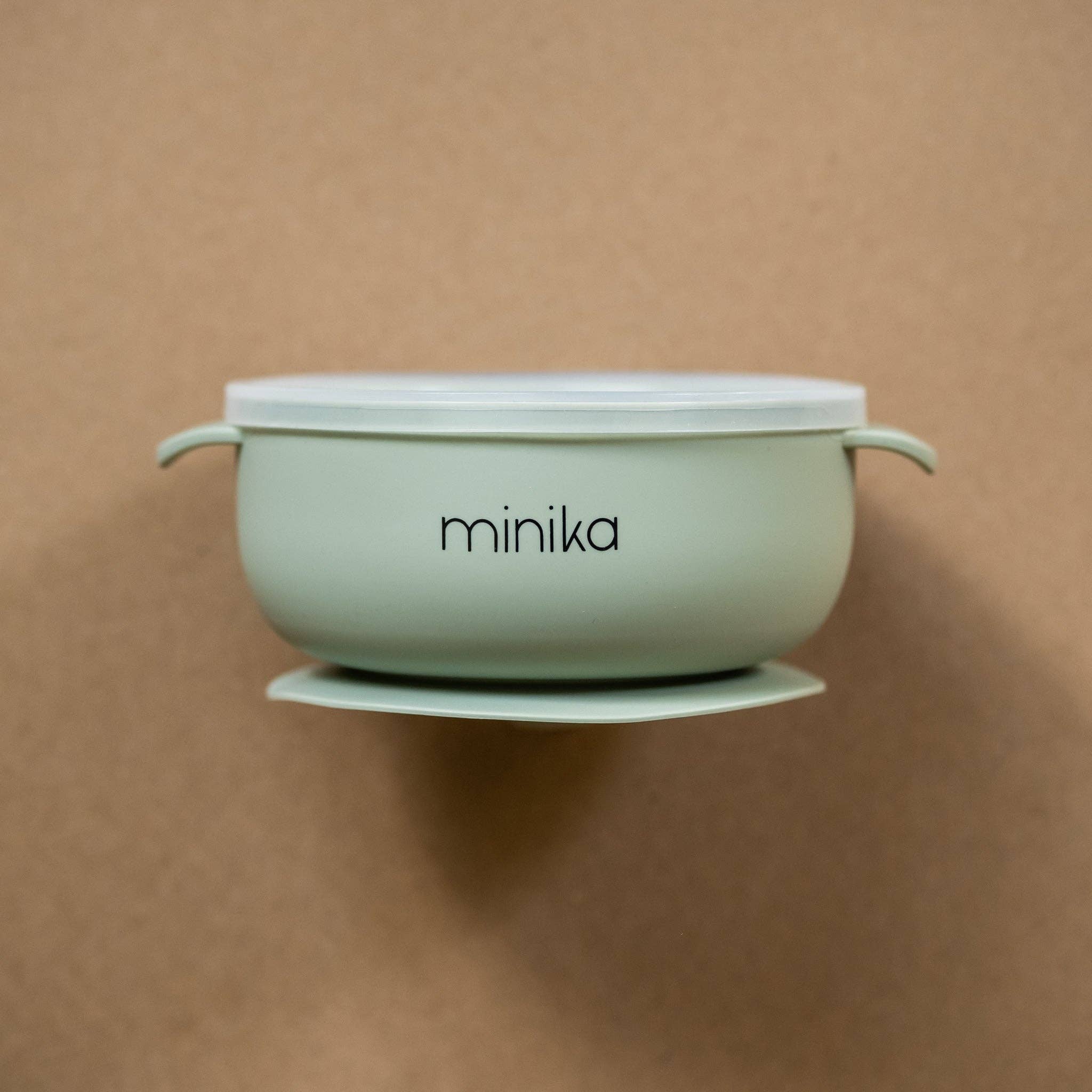 Bol en silicone avec couvercle - Sauge