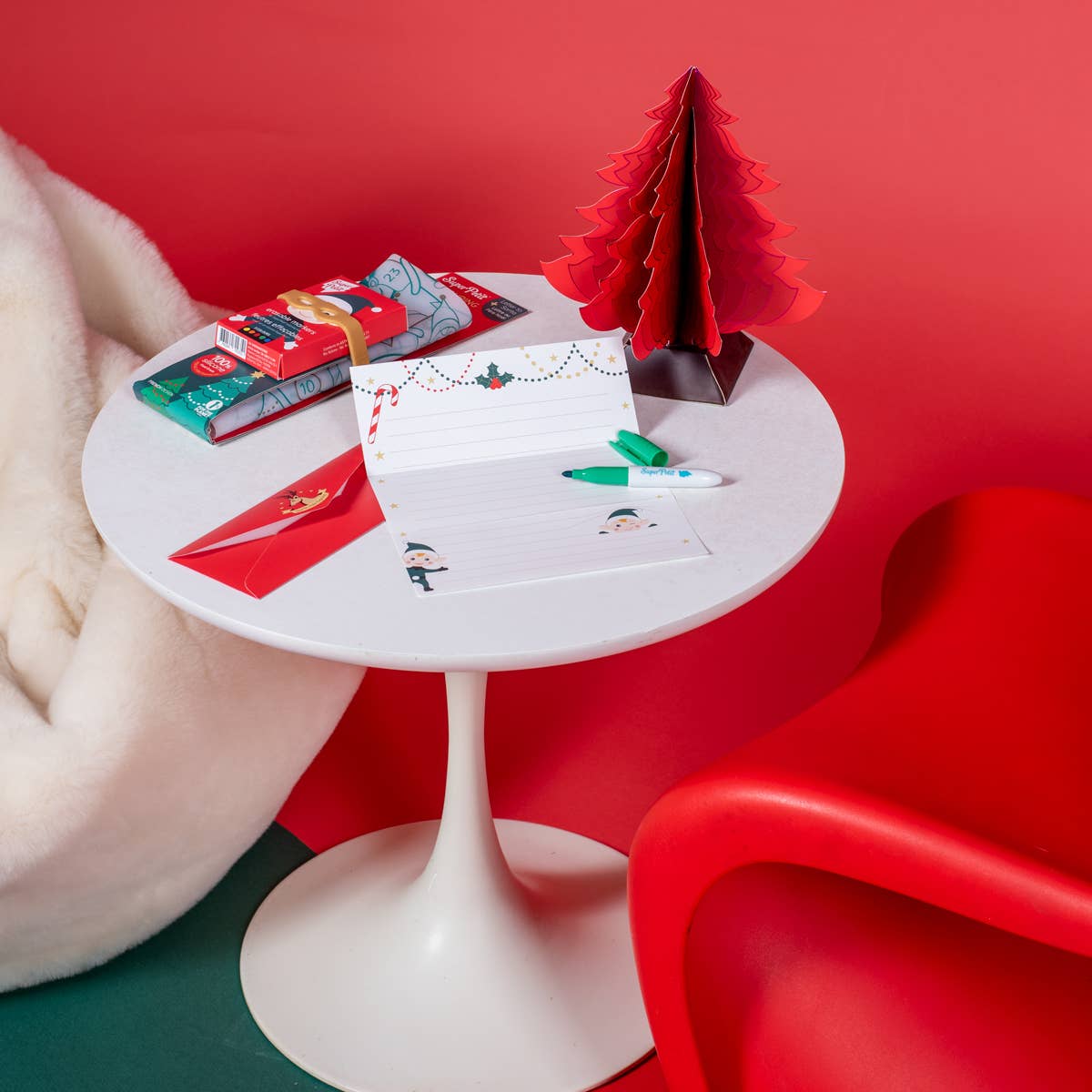 Set de coloriage réutilisable en silicone – Village de Noël