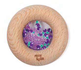 Hochet sensoriel en bois – Donut Petit Boum