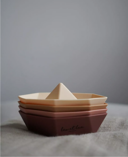 Jouet de bain Bateau rose et beige