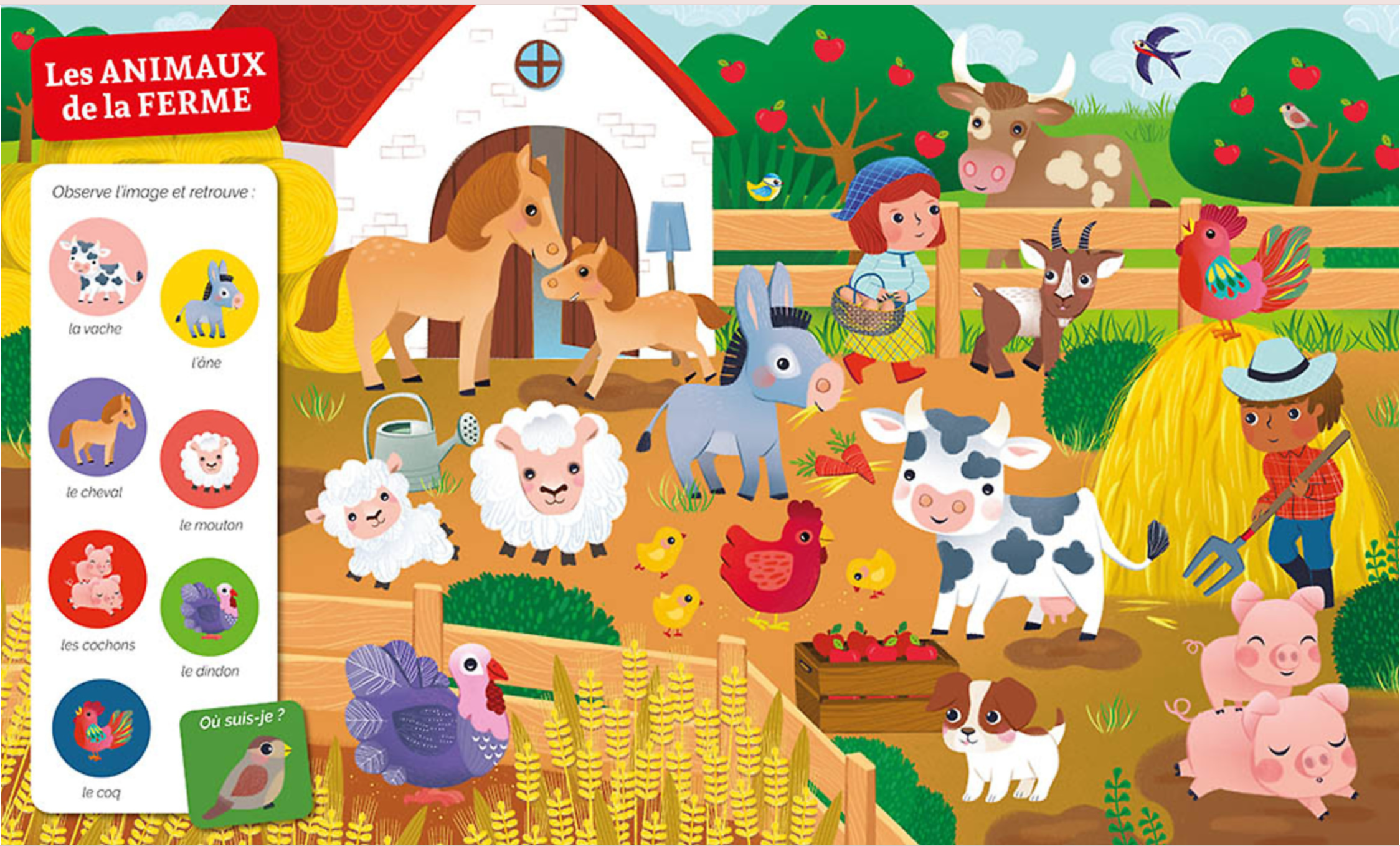 CHERCHE ET TROUVE DES TOUT-PETITS - CHEZ LES ANIMAUX Tous âges