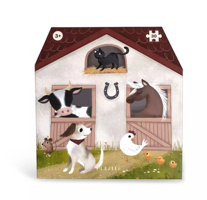 Coffret Grand Puzzle 30 pces - A la ferme dès 3 ans