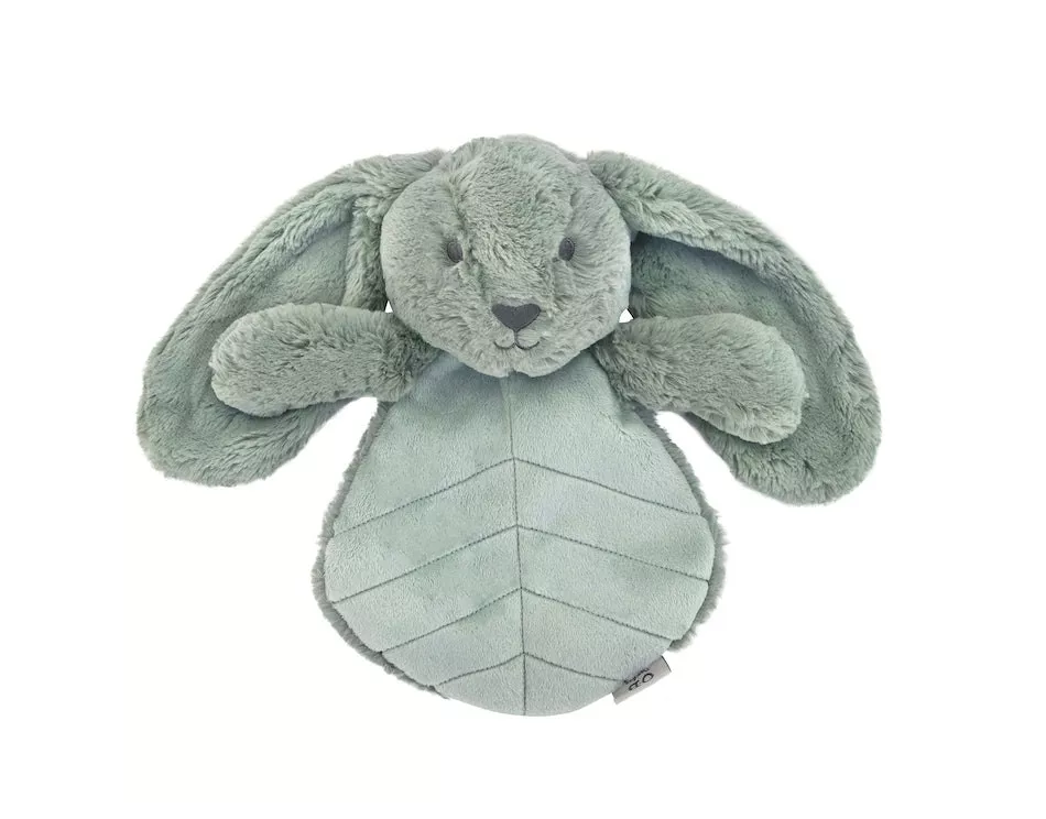 Doudou plat lapin sauge 30 cm