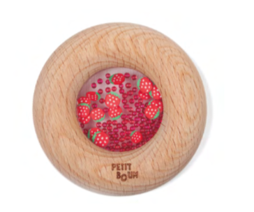 Hochet sensoriel en bois – Donut Petit Boum