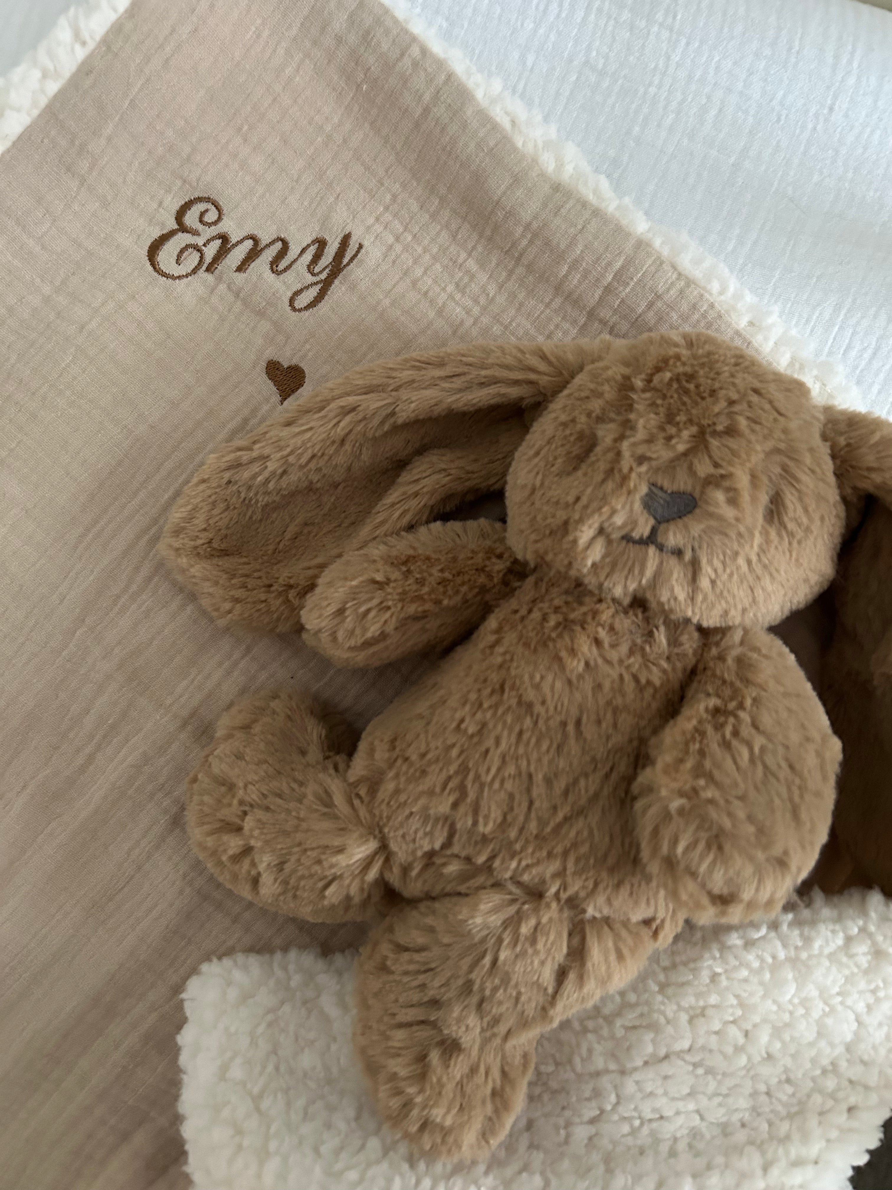Peluche lapin caramel 25cm