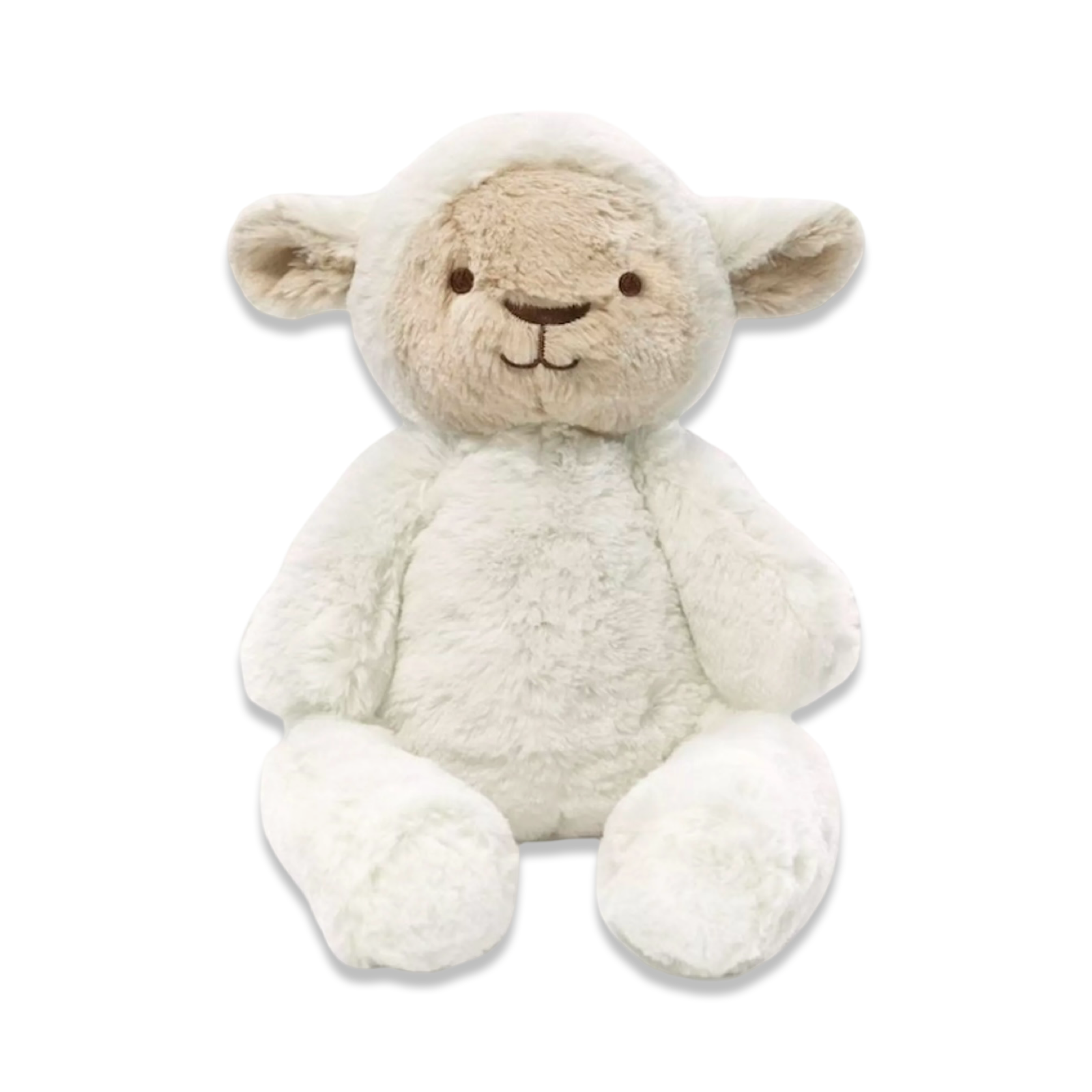 Peluche mouton blanc 40 cm crème