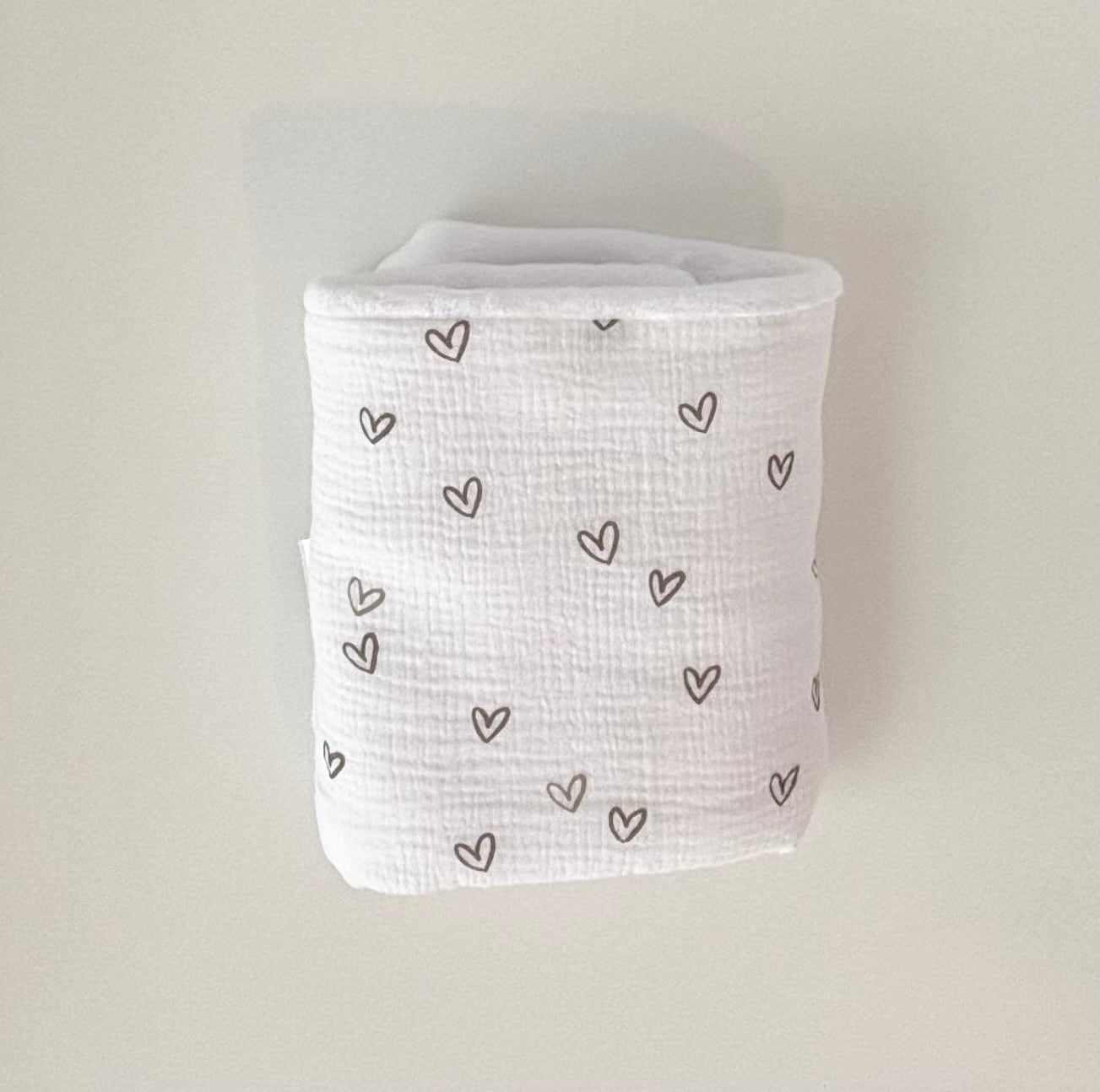 Couverture naissance personnalisée Petit Coeur