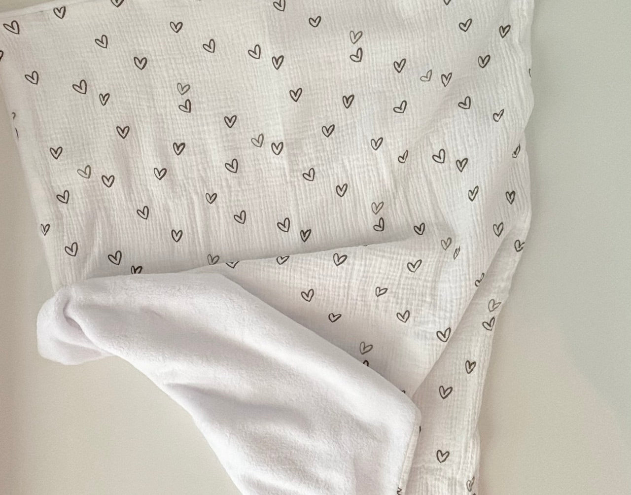 Couverture naissance personnalisée Petit Coeur