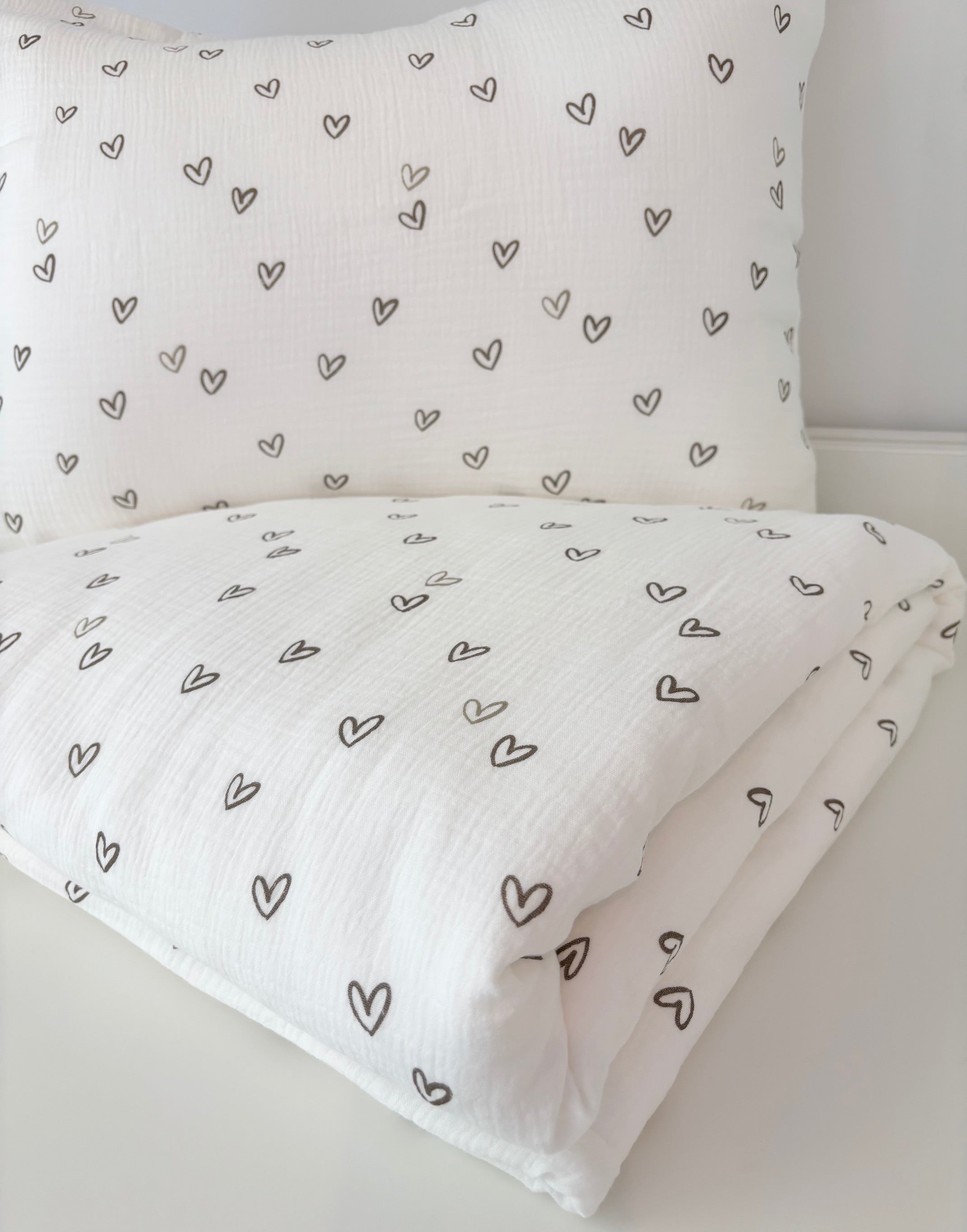 Parure de lit personnalisée Petit Coeur