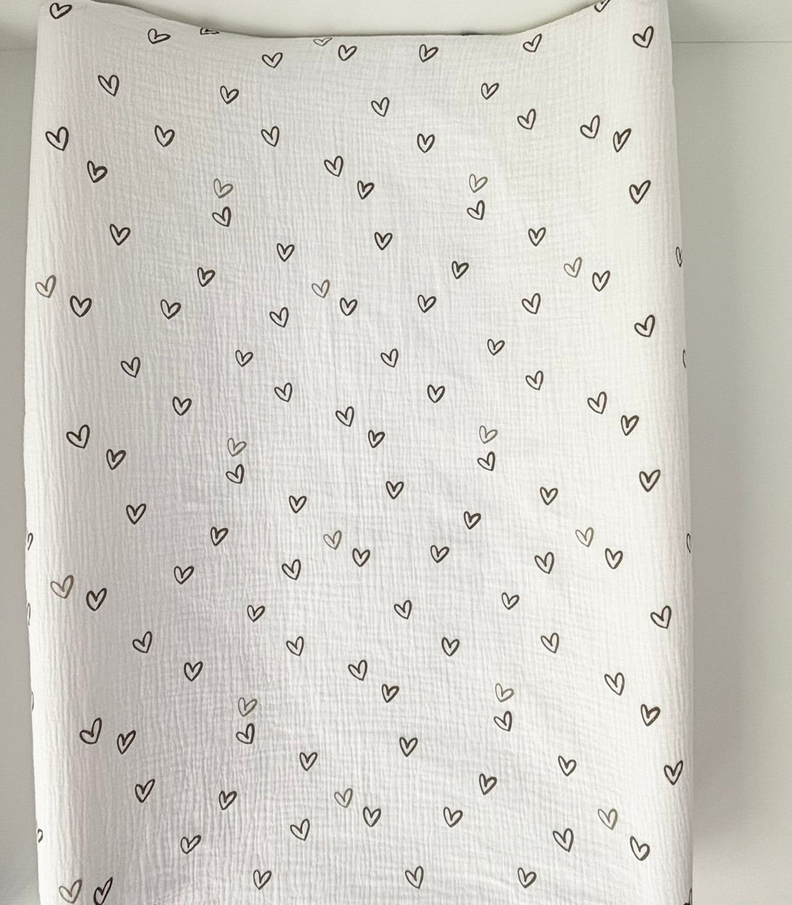 Housse de matelas à langer Petit Coeur
