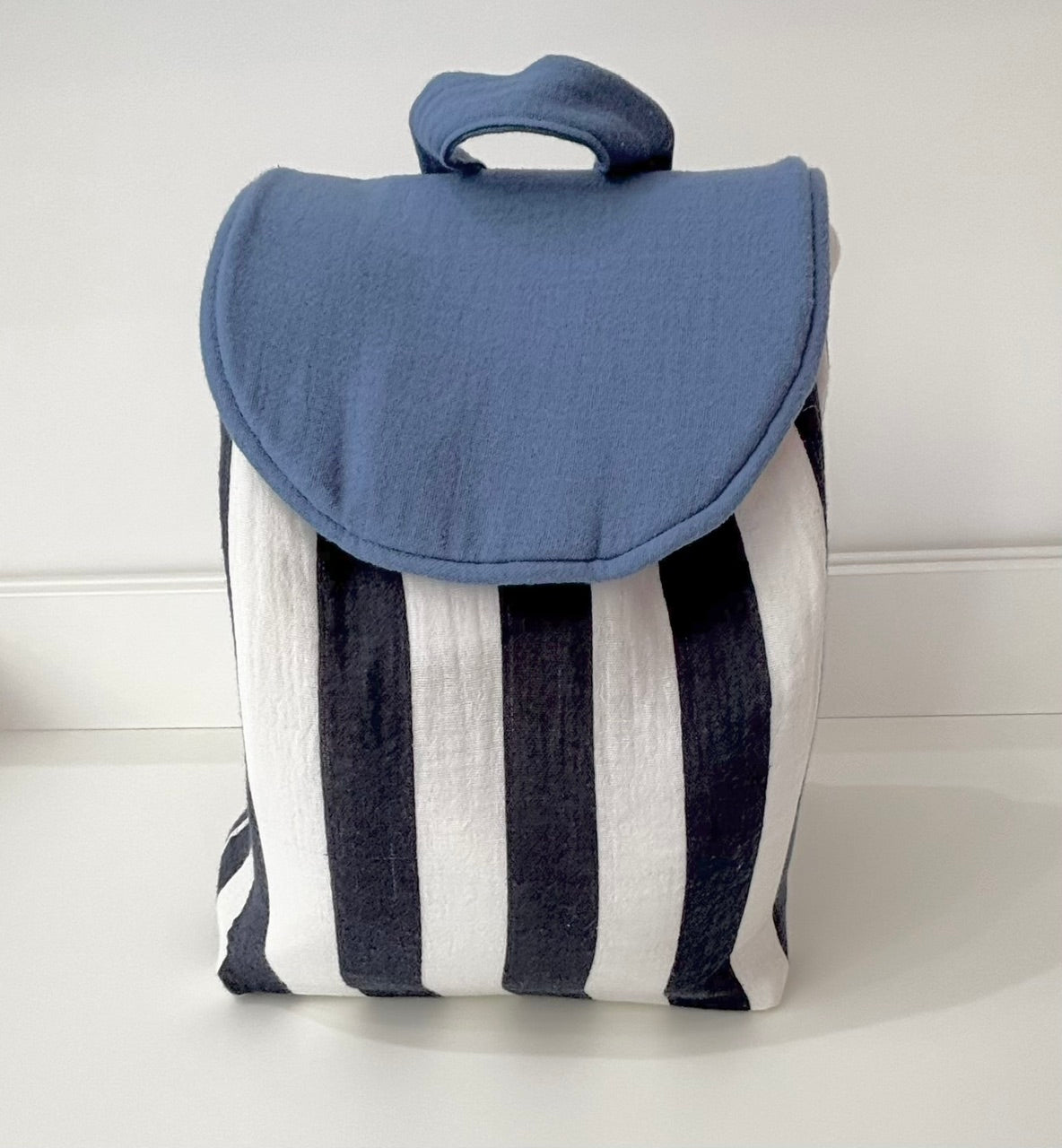 Sac à dos enfants personnalisé Rayé Bleu