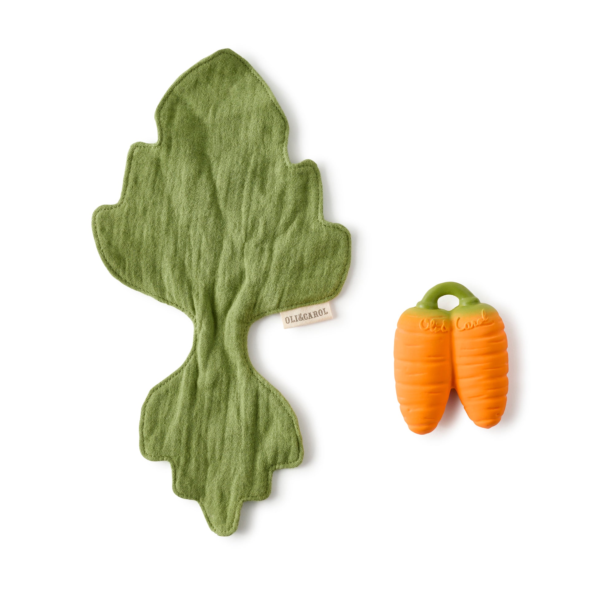 🥕 Cathy the Carrot – Mini Doudou-Teether