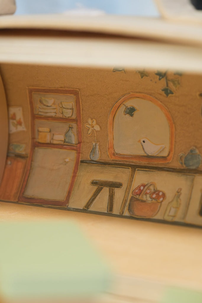 Maison en rondins avec deux figurines – Egmont