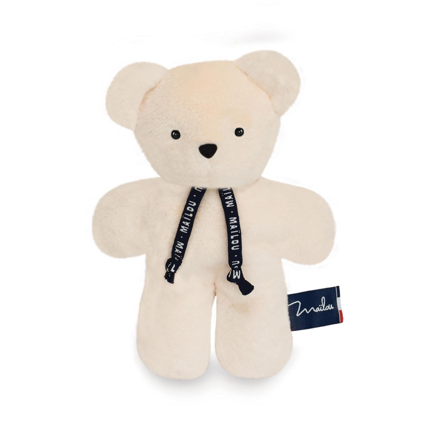 Doudou ours pain d’épices ivoire 20 cm