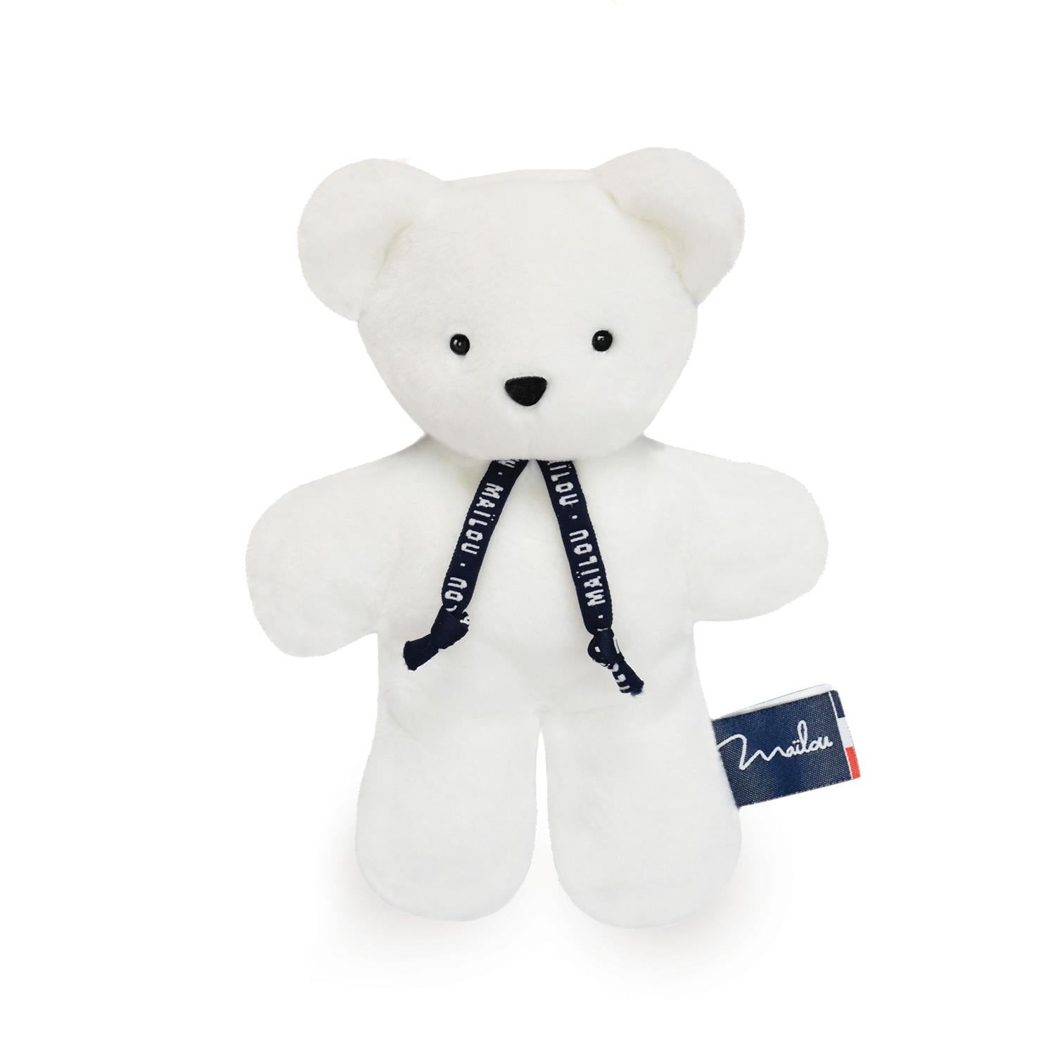 Doudou ours blanc 20 cm