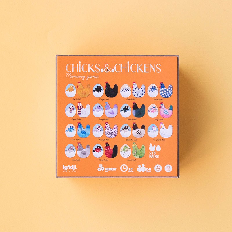 Jeu de mémoire Poules & Poussins Londji – Dès 3 ans