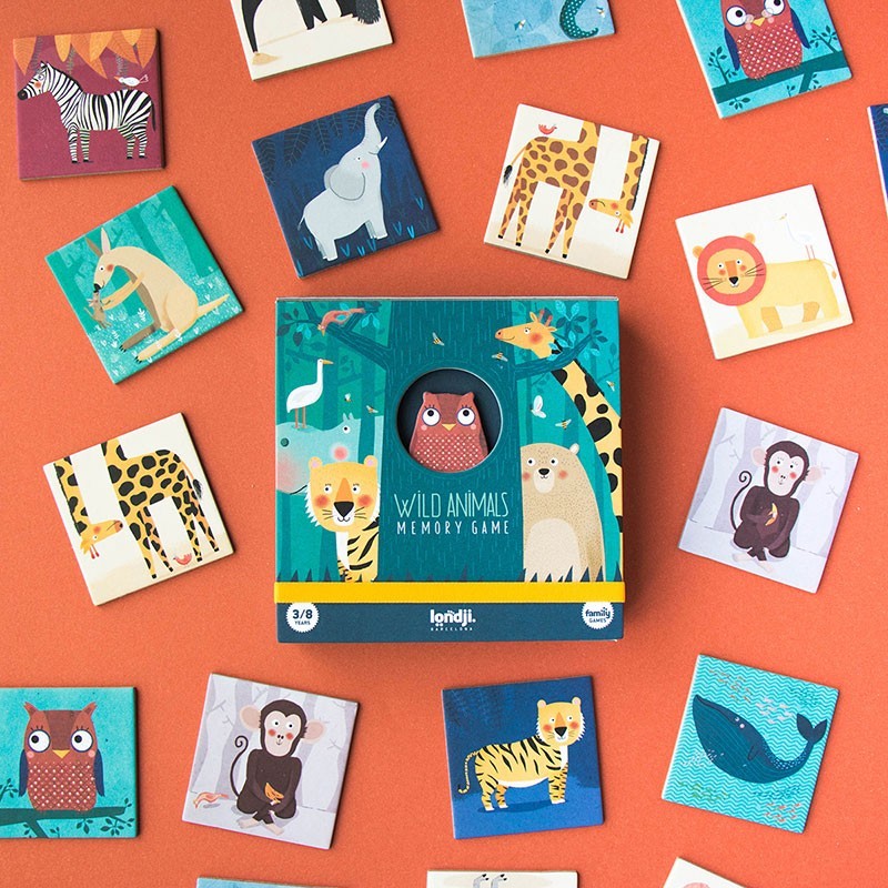 Jeu de mémoire Animaux Sauvages Londji – Dès 3 ans