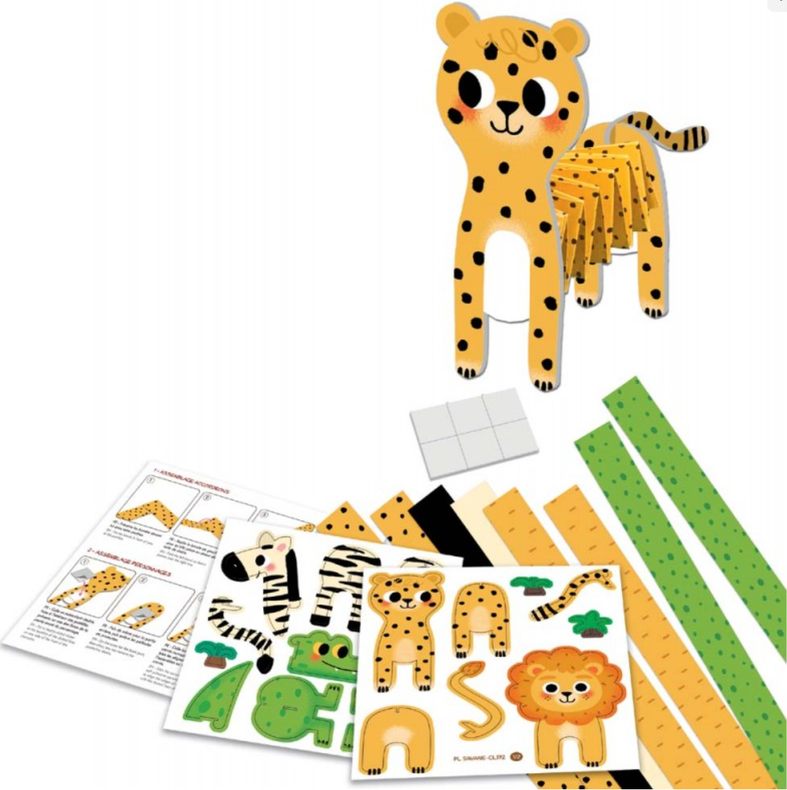 Pliages accordéon - Animaux de la savane