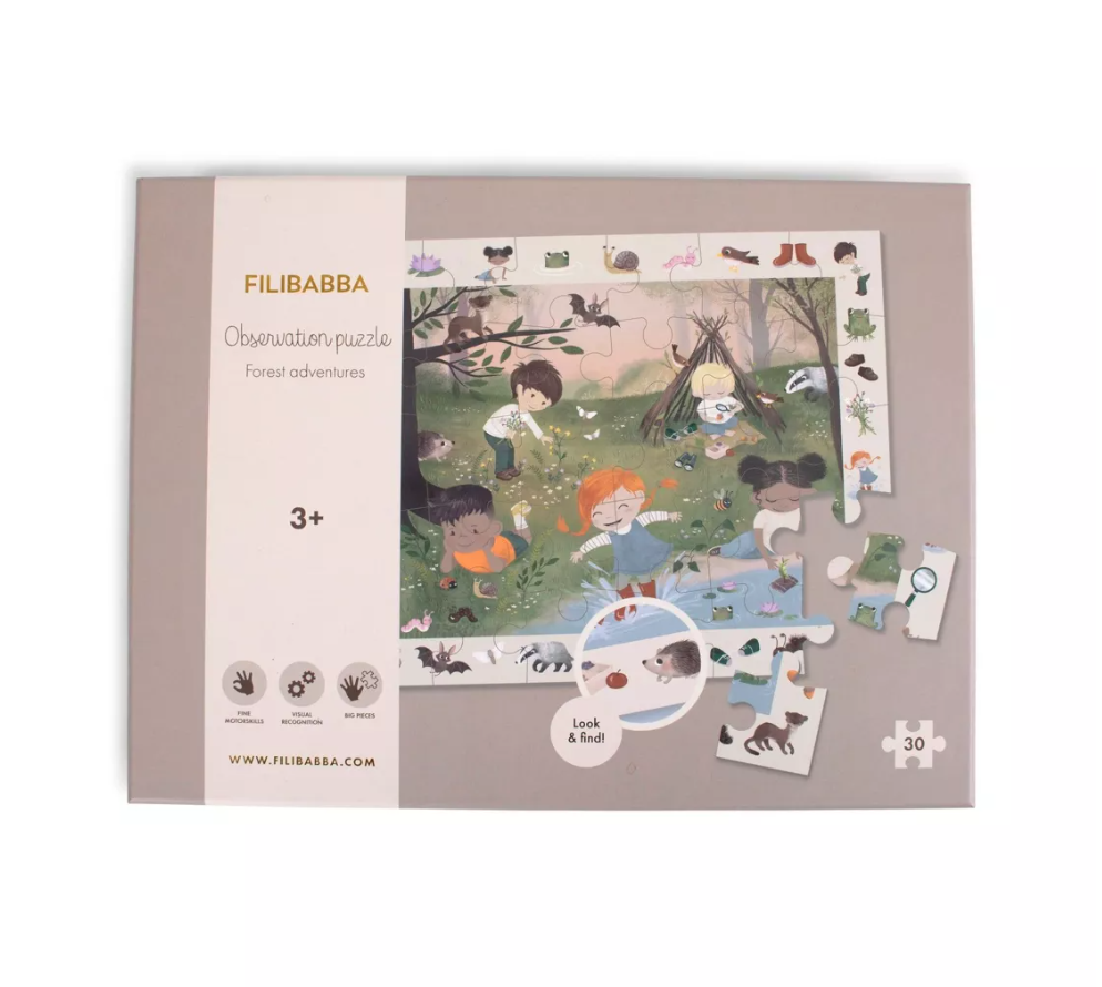 PUZZLE Aventures en forêt 30 pièces dès 3 ans