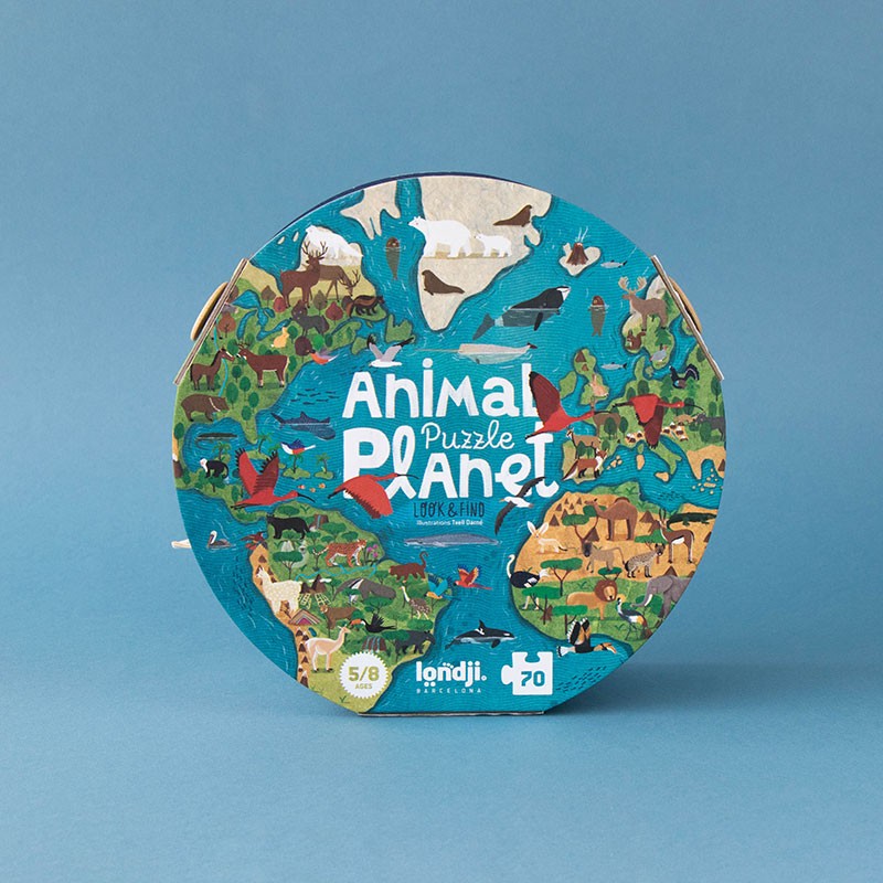 Puzzle Planète Animaux Londji – 70 pièces – dès 5 ans