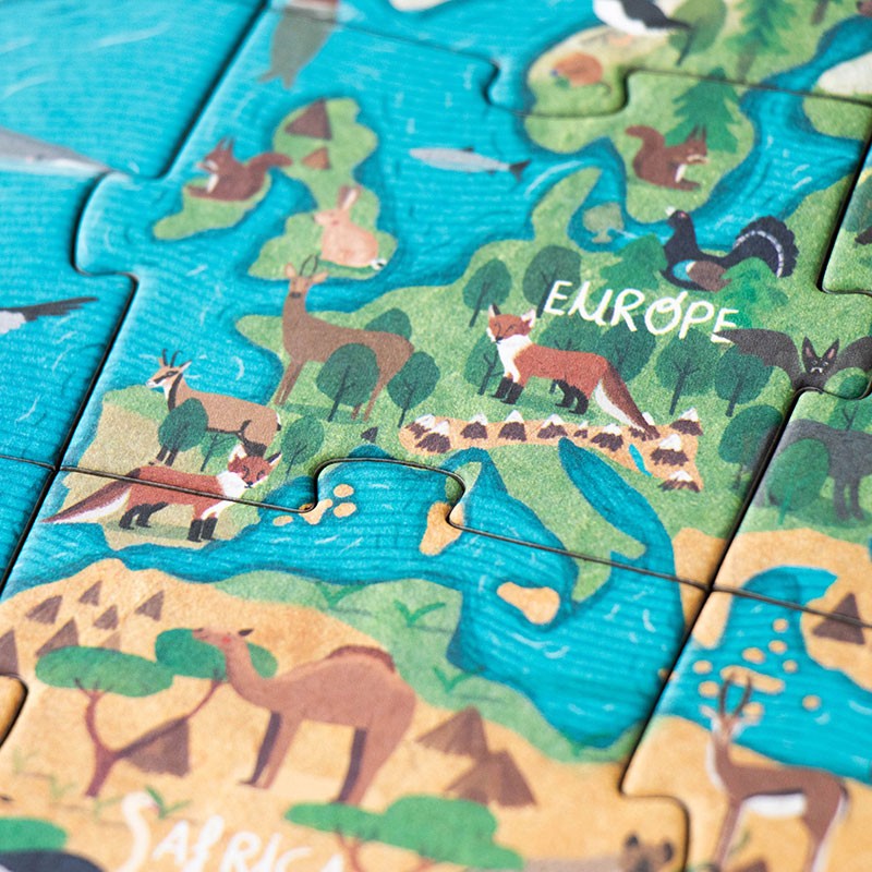 Puzzle Planète Animaux Londji – 70 pièces – dès 5 ans