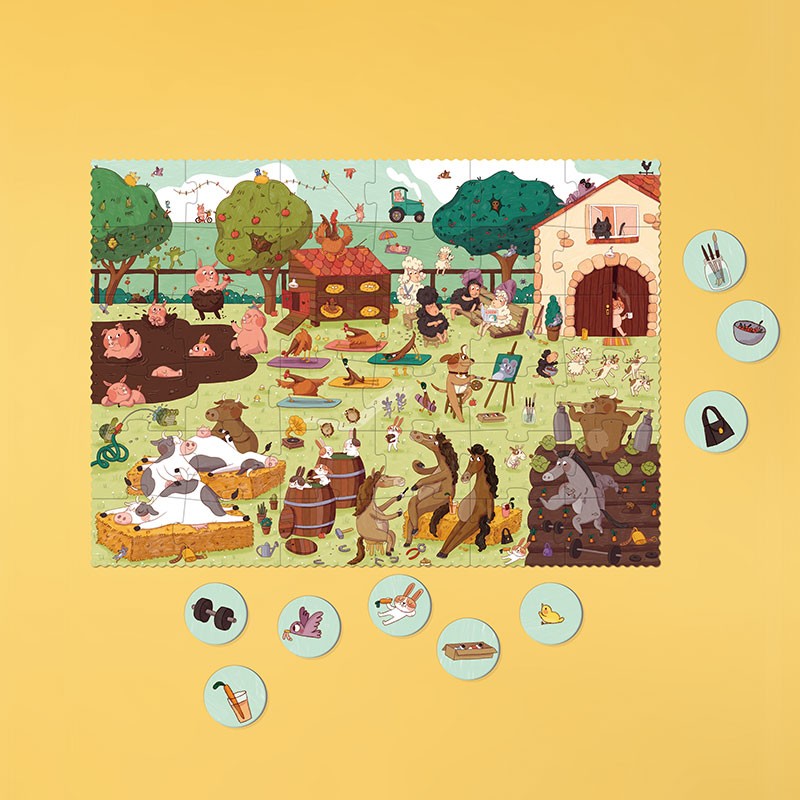 Puzzle Farmtastic Londji – 36 pièces | Dès 3 ans