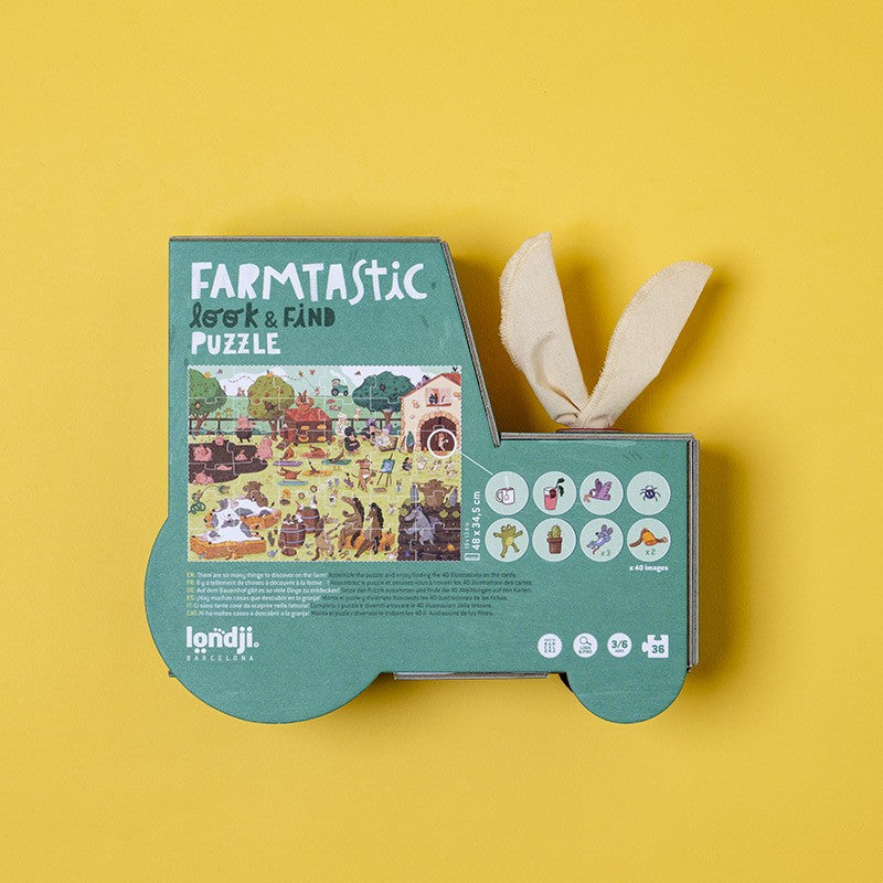 Puzzle Farmtastic Londji – 36 pièces | Dès 3 ans