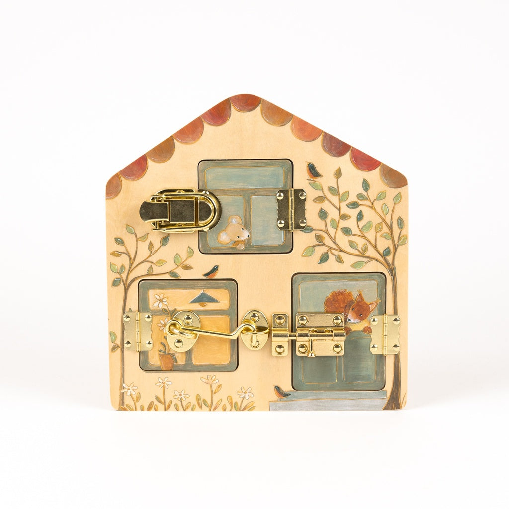 Tableau de loquets en bois – Amis – Egmont