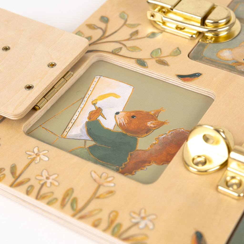 Tableau de loquets en bois – Amis – Egmont