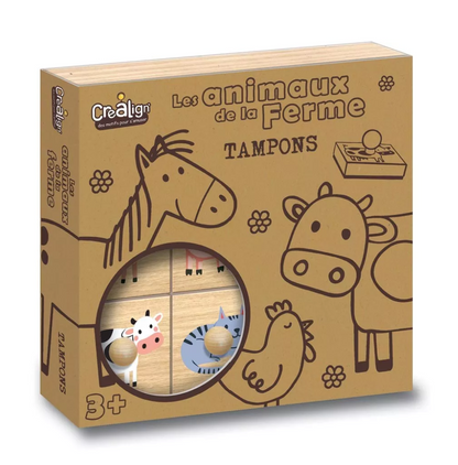 Tampons bois Animaux de la ferme
