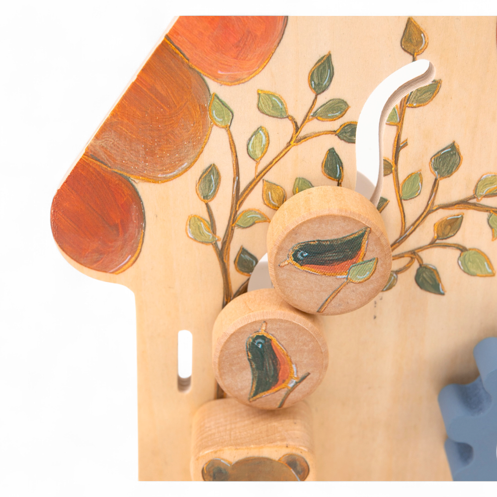 Tableau d’activités bébé en bois – Egmont – Dès 10 mois