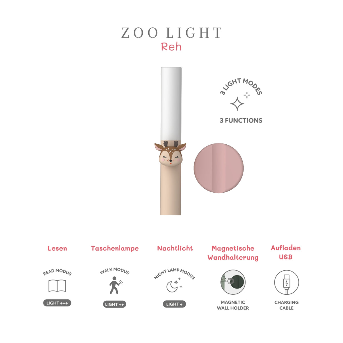 Lampe veilleuse enfant Cerf – The Zoofamily