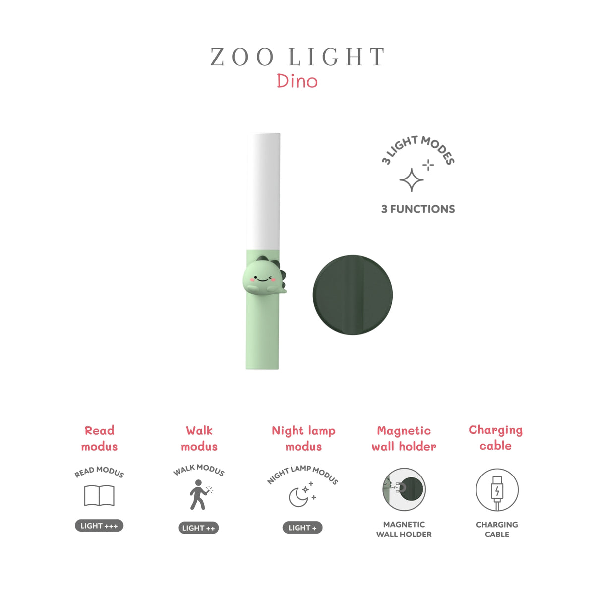 Lampe veilleuse enfant Dino – The Zoofamily