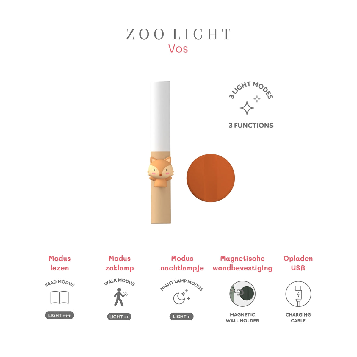 Lampe veilleuse enfant Renard – The Zoofamily