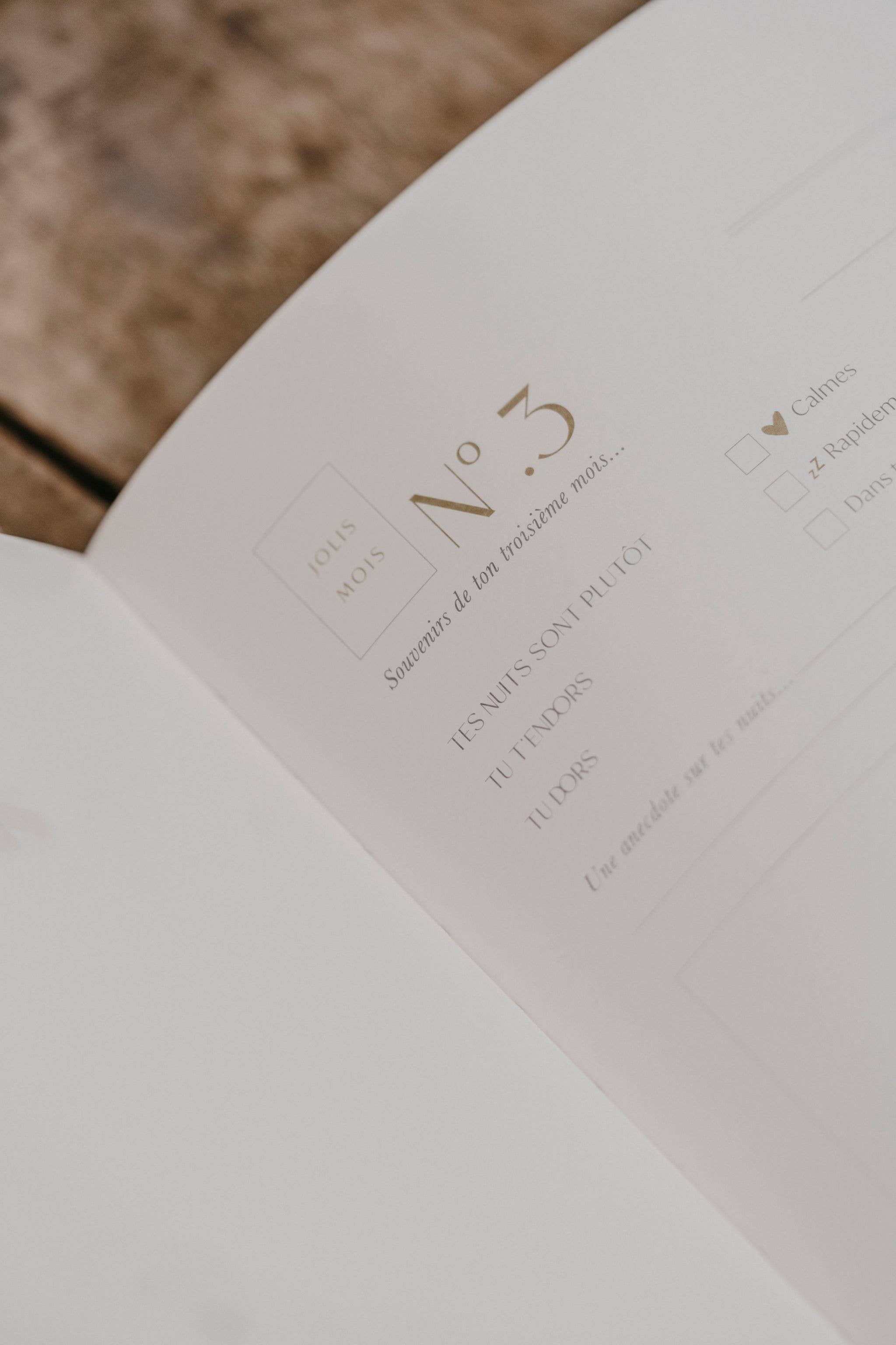 Livre de naissance - Petit Amour Beige