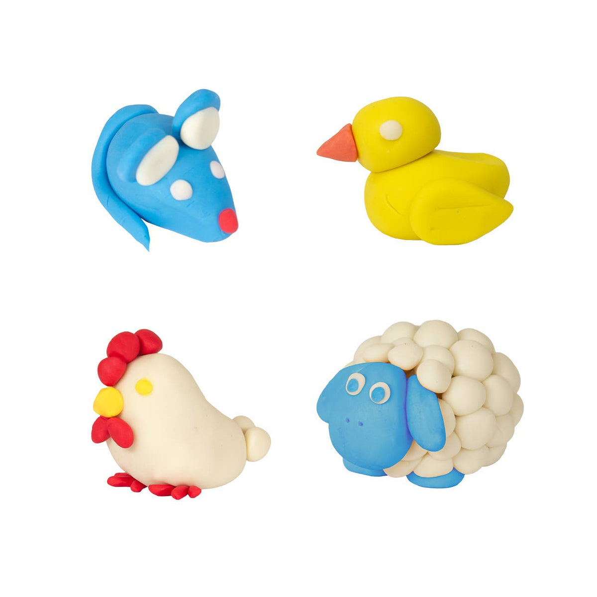 Pâte à jouer végétale – couleurs primaires – 4 × 130 g