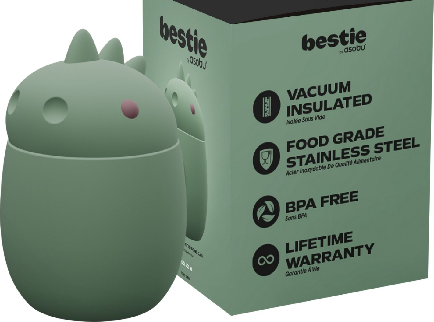 Boîte repas isotherme Dinosaure - 600 ml