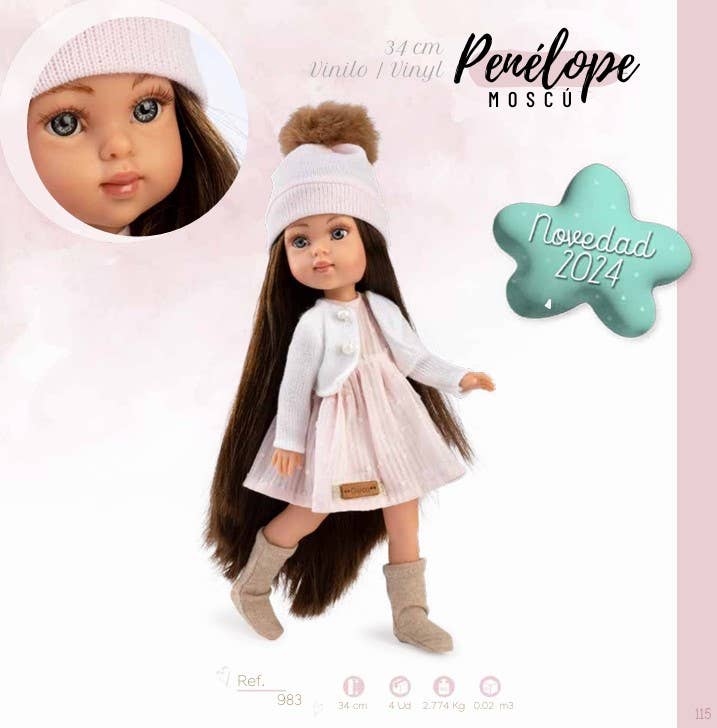 Poupée Pénélope MOSCOU 33 cm