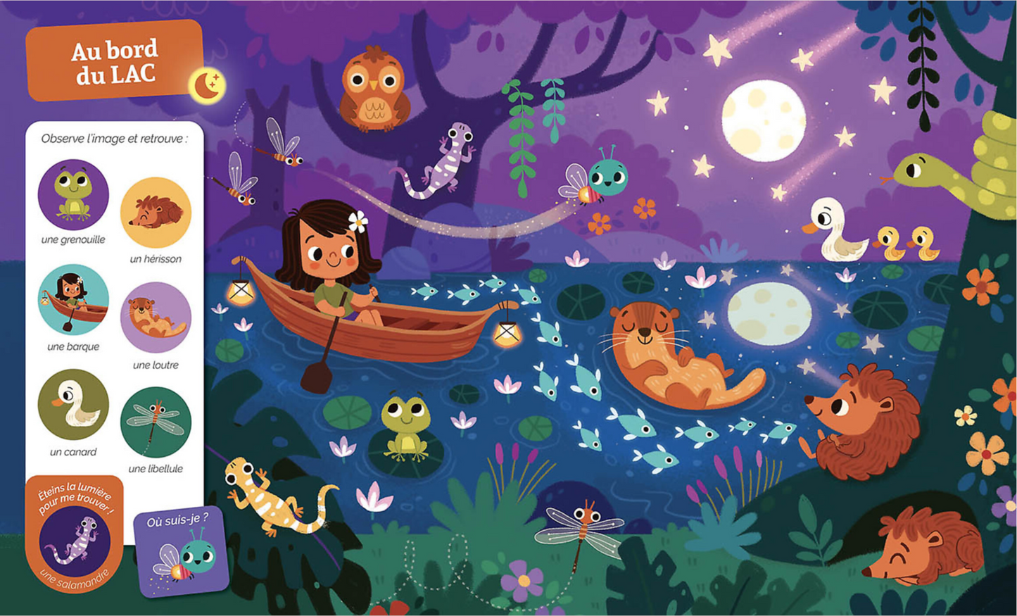 CHERCHE ET TROUVE DES TOUT-PETITS - QUI BRILLE DANS LA NUIT Tous âges