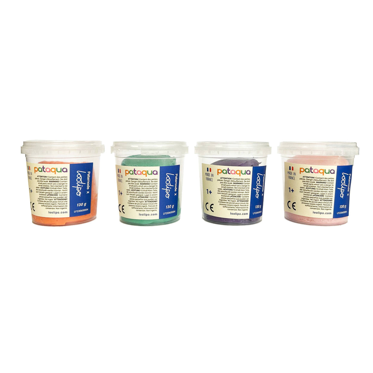 Pâte modeler végétale – couleurs secondaires – 4 × 130 g