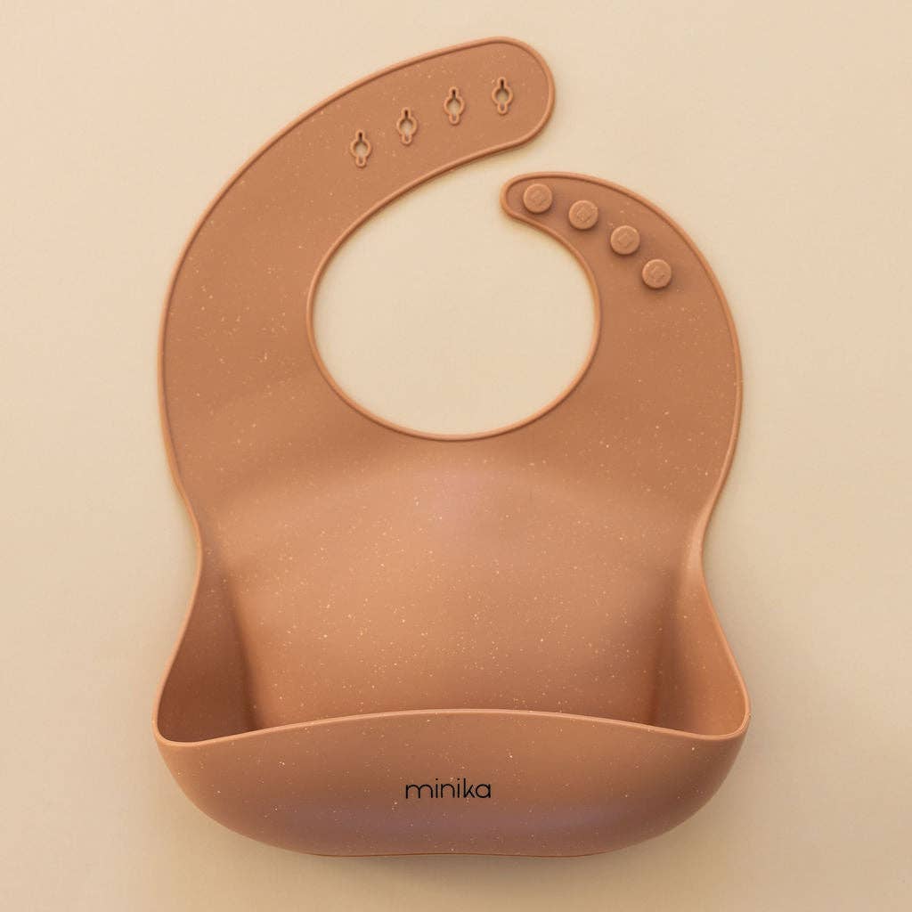 Bavoir en silicone - Amande