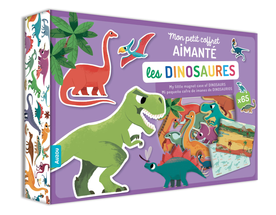 MON PETIT COFFRET AIMANTÉ - LES DINOSAURES Dès 3 ans
