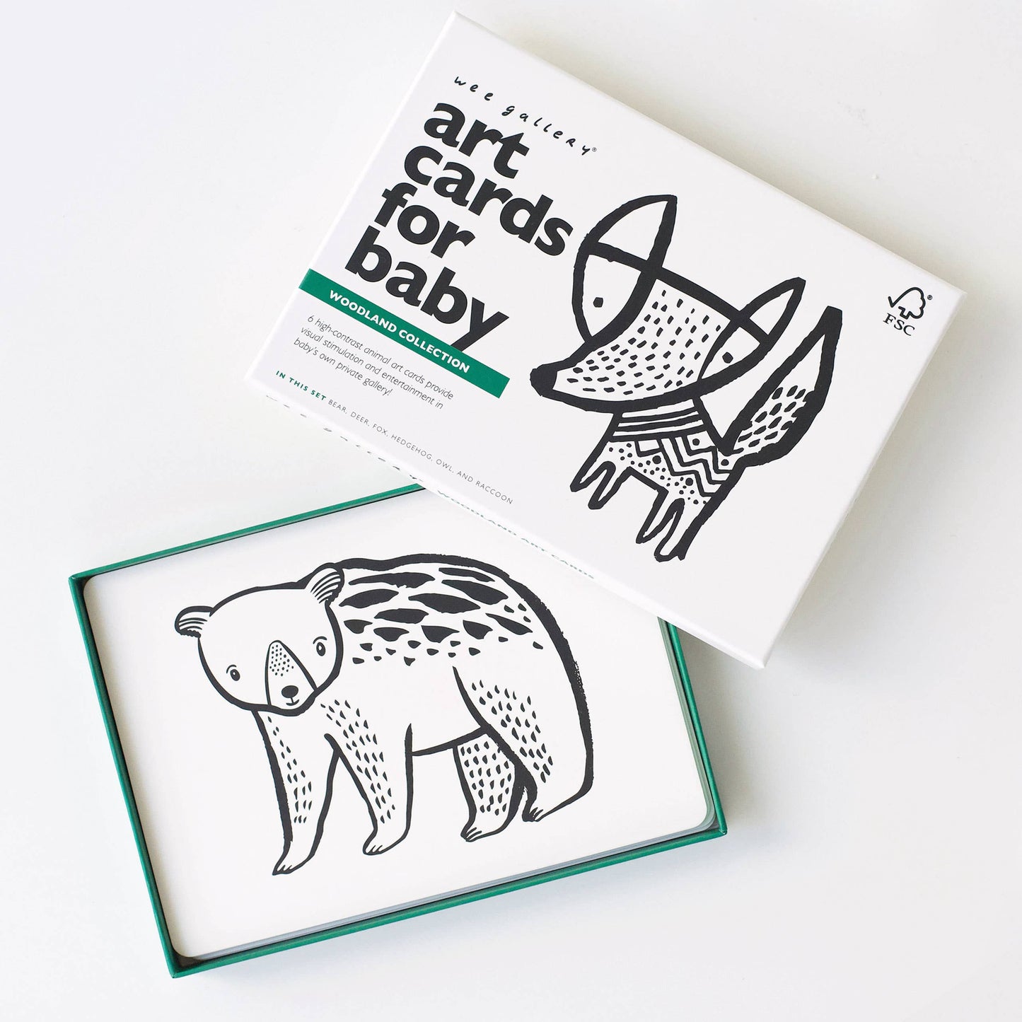 Cartes d'art pour bébé - Animaux de la forêt - Cartes flash pour nourrissons